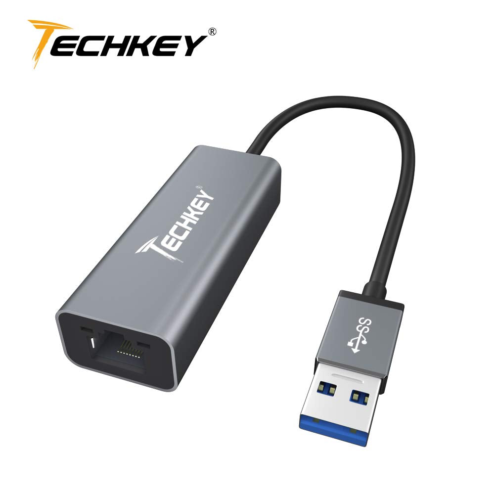 Ethernet Adapter USB 3.0 to Nekwork, Techkey USB to RJ45 Gigabit